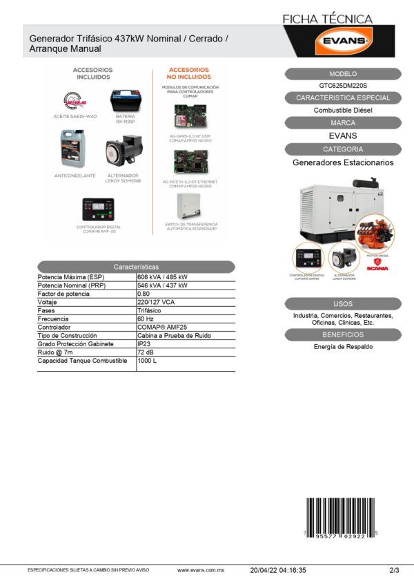 485kW - EVS - Imagen 3